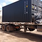 A shipping container arrives at Mzuzu University 2021