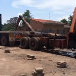 A shipping container arrives at Mzuzu University 2021