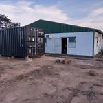 A shipping container arrives at Mzuzu University 2021